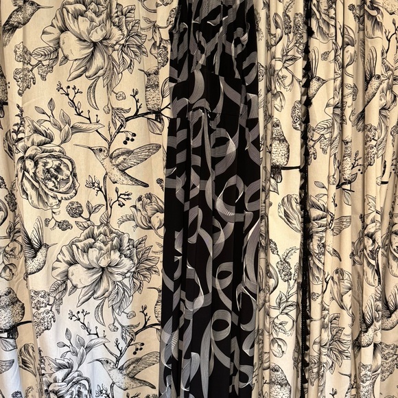 Floral and Abstract Patterned Fabric - Picture 1 of 4